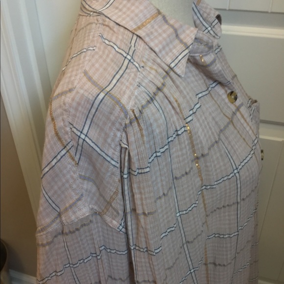 🆕 Free People Break my Stride blouse sm sugar red - Picture 6 of 8